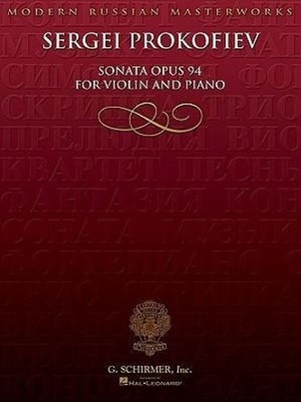 Sonata for Violin, No. 2, Op 94: Violin and Piano