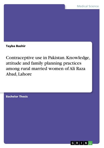 Contraceptive use in Pakistan. Knowledge, attitude and family planning practices among rural married women of Ali Raza Abad, Lah Contraceptive use in Pakistan. Knowledge, attitude and family planning practices among rural married women of Ali Raza Abad, Lah