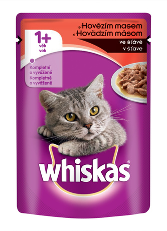 Kap.WHISKAS hovezi ve stave 100g