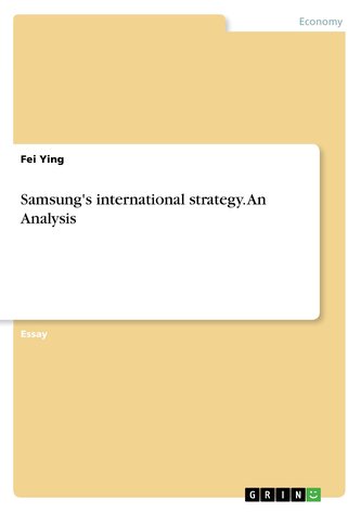Samsung's international strategy. An Analysis