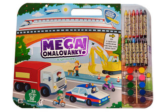 Doprava - Mega omaľovánkový set