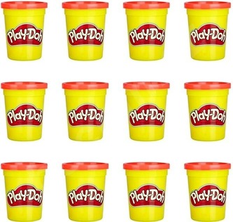 Play-Doh Balení 12 ks kelímků červená