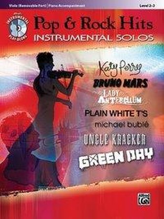 Pop & Rock Hits Instrumental Solos, Viola (Removable Part)/Piano Accompaniment: Level 2-3 [With CD (Audio)]