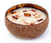 Tropikalia Svíčka v kokosu - vůně Jablko a skořice