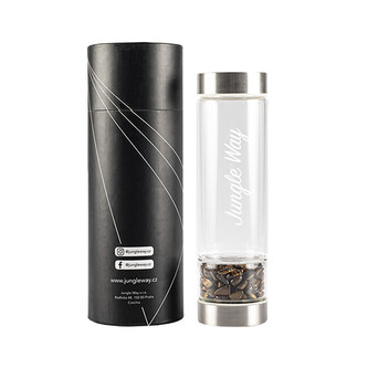 Jungle Way Designová skleněná láhev s tygřím okem 480 ml