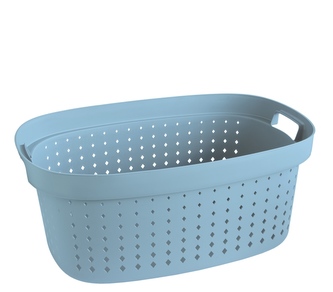 Koš na prádlo 59x40x25cm modrý