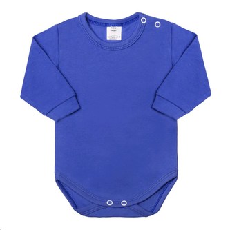 Kojenecké body s dlouhým rukávem New Baby modré - velikost 74 (6-9m)