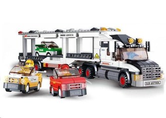 Sluban B-0339 Kamion pro přepravu aut 638 dílků