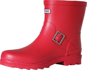 RUBBER- gumové holínky nízké - červené - 39