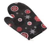 Kuchyňská chňapka - vánoční ozdoby šedé - chňapka 28x18 cm