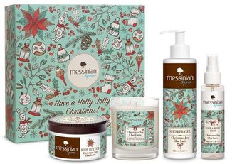 Messinian Spa Vánoční set - CHAI LATTE + ZDARMA svíčka ve skle