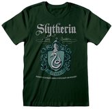 Pánské tričko Harry Potter: Slytherin - Zmijozel znak (L) zelené bavlna