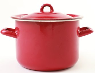 Hrnec smalt 1,7 l s poklíci ELEGANT RED 14 cm