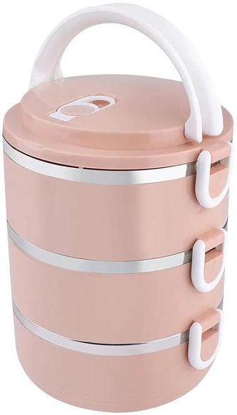 Jedlonosič termo 3 dielny (3x500 ml) ružový