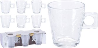 Hrnek na espresso 80 ml 6 ks sklo