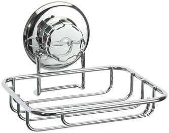 Mýdlenka 13,2x13,2x10 cm chrom s přísavkou Compactor