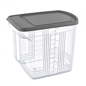Dóza zásobnice 2,5 l/21x16,5x13 cm dávkovací plast Dóza zásobnice 2,5 l/21x16,5x13 cm dávkovací plast