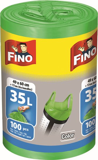 Pytel na odpadky s uchy 35 l/100 ks Color Fino
