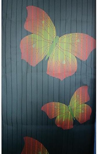 Síť do dveří proti hmyzu magnetická 218x96cm vzor motýl