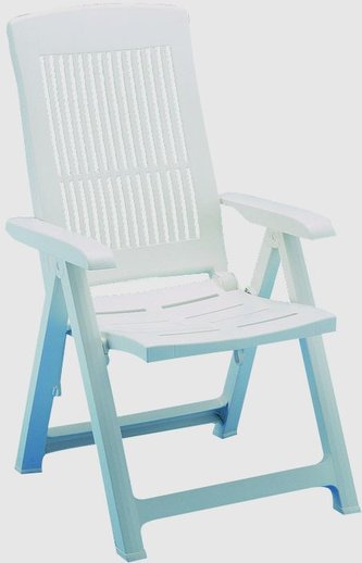 Křeslo YUMA polohovací bílé