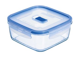 Dóza 760 ml skleněná hranatá PURE BOX