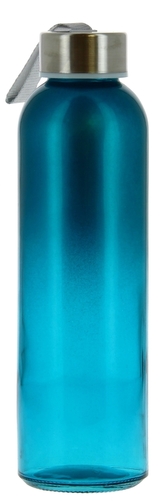 Láhev 500 ml skleněná HOLLYWOOD světle modrá