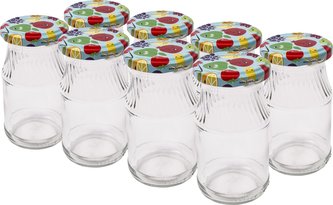 Sklenice zavařovací 180 ml 8 ks s víčkem