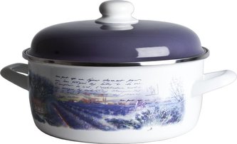 Rendlík smalt 2,75l s poklicí motiv levandule 20 cm