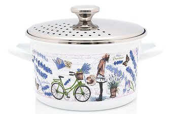 Hrnec PROVANCE smalt 21,5 cm / 3,5 l s nerezovou poklicí