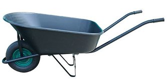 Kolečko zahradní 140l nafukovací kolo, korba plast