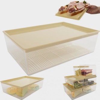 Krabice 2500 ml/28x19x8 cm s mřížkou plast