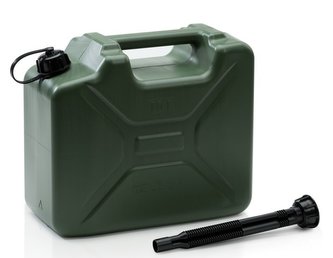 Kanystr na benzín 10 l Army plast