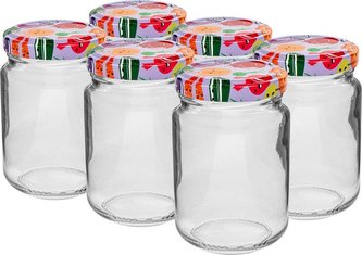 Poháre zaváracie 156 ml 6 ks s viečkom