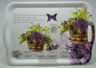 Podnos servírovací 42,3x29,1x3 cm s uchy