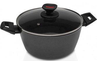 Hrnec Evolution 24 cm/4 mm Xylan-nepřilnavý povrch se skleněn