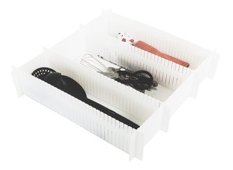 Organizér do zásuvky 6 ks biely Compactor