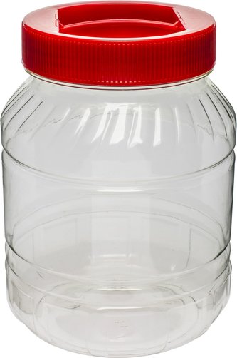 Barel 3 l s víčkem potravinářský čirý plast