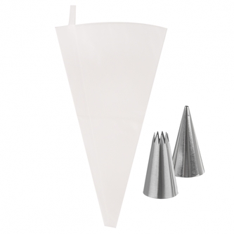 Vrecko zdobiace 20 cm/30 cm+špička zdobiace 2 ks