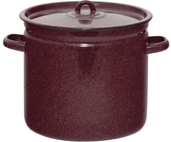 Hrnec gastro 12 l/26 cm s poklicí Olymp dekor hnědý granit