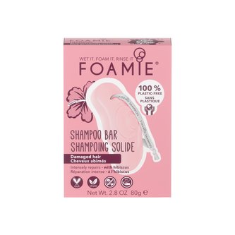 Foamie Šampon pro poškozené vlasy Hibiskiss (Shampoo Bar) 80 g woman