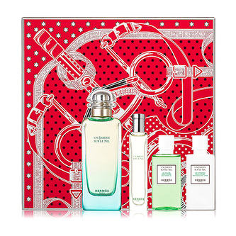 Dárková sada Hermés, Un Jardin Sur Le Nil, EDT 100 ml, EDT 15 ml, SG 40 ml, BL 40 ml