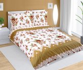 Povlečení bavlněné - hnědá růže - 140x220, 70x90