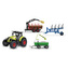 Sada traktor se světlem a zvukem se 3 vlečkami