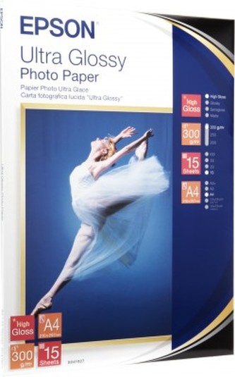 EPSON Paper A4 Ultra Glossy Photo (15 listov), ​​300g/m2