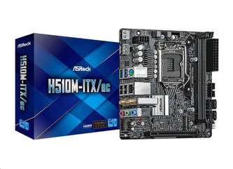 ASRock MB Sc LGA1200 H510M-ITX/AC, Intel H510, 2xDDR4, 1xDP, 1xHDMI, WI-FI, mini-ITX