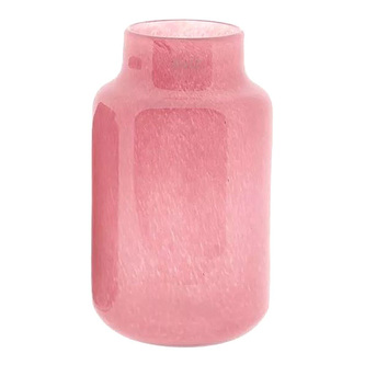 Skleněná váza DutZ, Vase Nova C, výška 30 cm, průměr 19 cm, barva brusinková