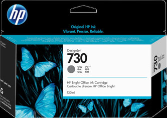HP 730 130-ml Gray Ink Cartridge