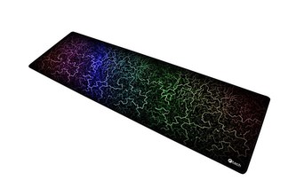 C-TECH Herná podložka pod myš ANTHEA ARC XL, farebná, pre gaming, 900x270x4mm, obšité okraje