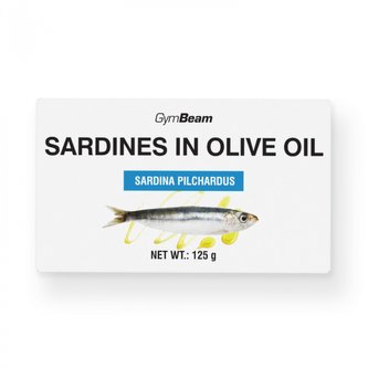 Sardinky v olivovém oleji - GymBeam - 125 g