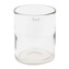 Skleněná váza DutZ, Cylinder C3, výška 19 cm, průměr 15 cm, barva čirá